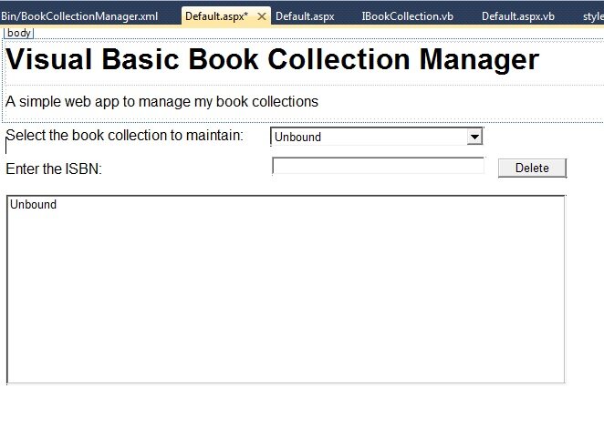 Book Collection Manager ASPX